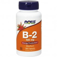 Рибофлавин NOW Foods Vitamin B-2 /Riboflavin 100 mg 100 Veg Caps