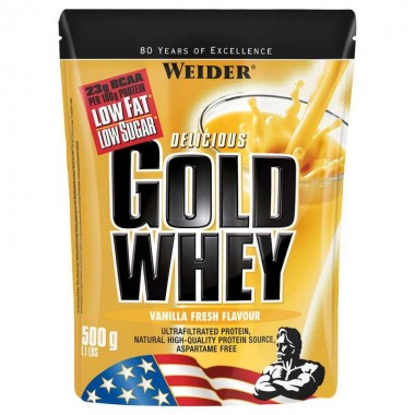 Протеин Weider Gold Whey 500 g /16 servings/ Vanilla Fresh Протеин Weider Gold Whey 500 g /16 servings/ Vanilla Fresh