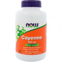 Кайенский перец NOW Foods Cayenne 500 mg 250 Veg Caps Кайенский перец NOW Foods Cayenne 500 mg 250 Veg Caps