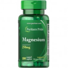 Микроэлемент Магний Puritan's Pride Magnesium 250 mg 100 Caplets PTP-15830 Микроэлемент Магний Puritan's Pride Magnesium 250 mg 100 Caplets PTP-15830