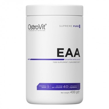 Амінокомплекс для спорту OstroVit EAA 400 g /40 servings/ Pure