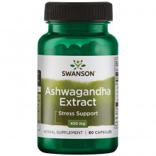 Ашваганда Swanson Ashwagandha Extract Standardized 450 mg 60 Caps