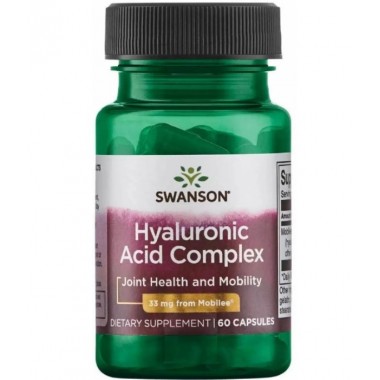 Гіалуронова кислота Swanson Hyaluronic Acid Complex 33 mg 60 Caps