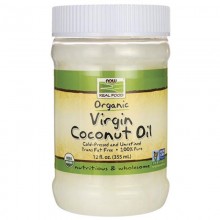 Кокосова олія NOW Foods Organic Virgin Coconut Cooking Oil 355 ml /24 servings/