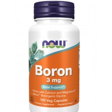 Мікроелемент Бор NOW Foods Boron 3 mg 100 Veg Caps