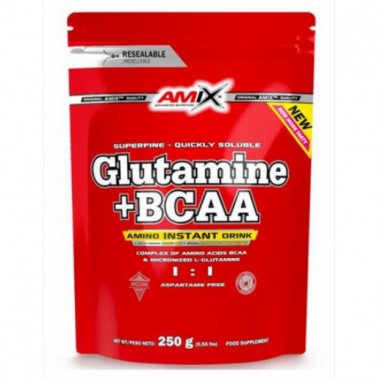 Глютамін для спорту Amix Nutrition L-Glutamine + BCAA 250 g /25 servings/ Mango