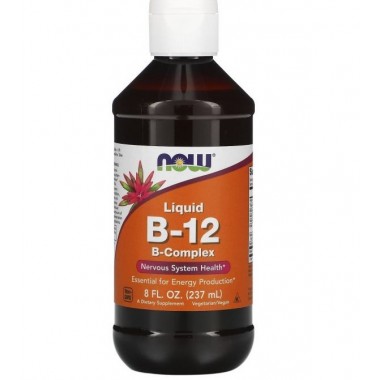 Вітамін Б12 NOW Foods Vitamin B-12 Complex Liquid 237 ml /198 servings/