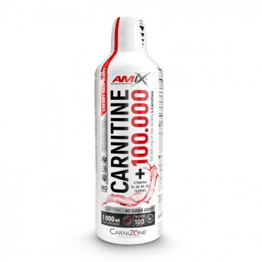 Жироспалювач для спорту Amix Nutrition Carnitine 100.000 mg CarniZone 1000 ml /100 servings/ Cherry Raspberry