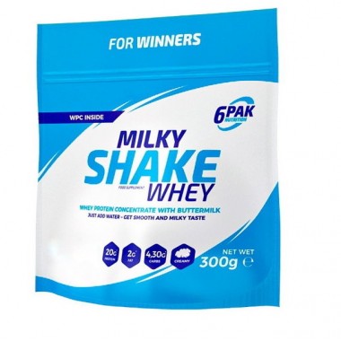 Протеин 6PAK Nutrition Milky Shake Whey 300 g /10 servings/ Strawberry