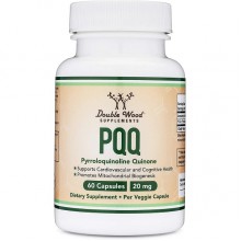 Антиоксидант PQQ Double Wood PQQ 20 mg (Pyrroloquinoline Quinone) 60 Caps