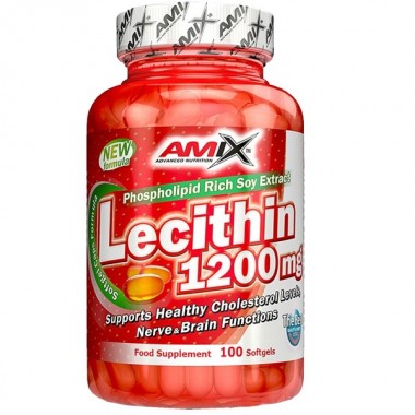 Лецитин для спорту Amix Nutrition Lecithin 1200 mg 100 Softgels