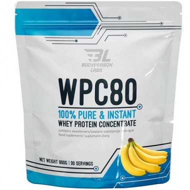 Протеин Bodyperson Labs WPC80 900 g /30 servings/ Banana