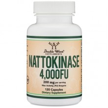 Комплекс для профілактики тиску та кровообігу Double Wood Nattokinase 4000 FU 200 mg 120 Caps