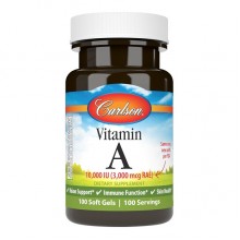 Вітамін A Carlson Labs Vitamin A 10000 IU 100 Soft Gels