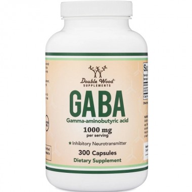 Амінокомплекс Double Wood GABA 1000 mg (2 caps per serving) 300 Caps