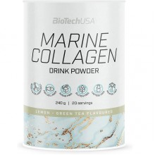 Хондропротектор (для спорту) BioTechUSA Marine Collagen 240 g /20 servings/ Green Tea Lemon