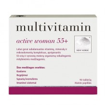 Вітамінно-мінеральний комплекс для жінок New Nordic Multivitamin active women 55+ 90 Tabs