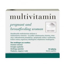 Вітамінно-мінеральний комплекс для жінок New Nordic Multivitamin Pregnant and Breastfeeding Woman 90 Tabs