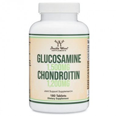 Препарат для суглобів та зв'зок Double Wood Glucosamine Chondroitin 1500 mg & 1200 mg (per serving) 180 Tabs