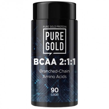 Амінокислота BCAA для спорту Pure Gold Protein BCAA 2-1-1 90 Caps