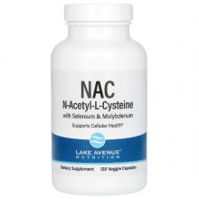 Ацетилцистеин (NAC) для спорта Lake Avenue Nutrition N-Acetyl-L- Cysteine 600 mg 120 Veg Caps