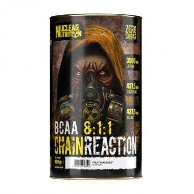 Аминокислота BCAA для спорта Nuclear Nutrition Chain Reaction BCAA 8:1:1 400 g /60 servings/ Fruit