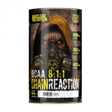 Аминокислота BCAA для спорта Nuclear Nutrition Chain Reaction BCAA 8:1:1 400 g /60 servings/ Exotic