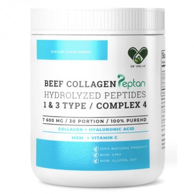 Колаген En`vie Lab Beef Collagen Complex 4 (1&3 TYPE) 228 g /30 servings/ Pure