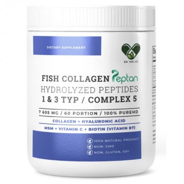 Колаген En`vie Lab Fish Collagen Complex 5 (1&3 TYPE) 457 g /60 servings/ Pure