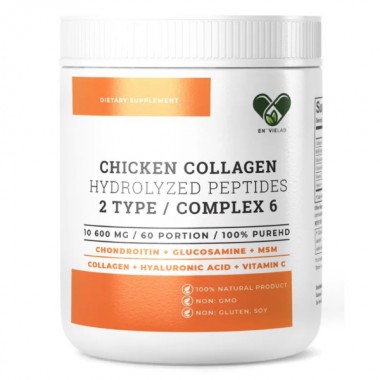 Колаген En`vie Lab Chicken Collagen Complex 6 (2 TYPE) 636 g /60 servings/ Pure