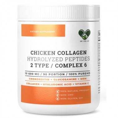 Колаген En`vie Lab Chicken Collagen Complex 6 (2 TYPE) 954 g /90 servings/ Pure