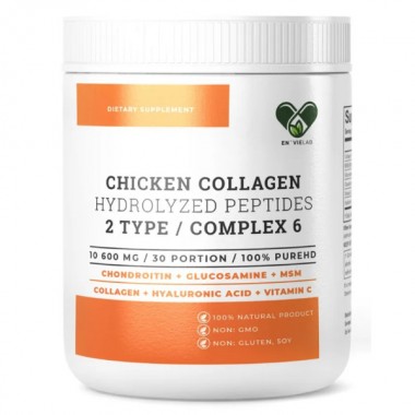 Колаген En`vie Lab Chicken Collagen Complex 6 (2 TYPE) 318 g /30 servings/ Pure