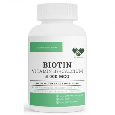 Біотин En`vie Lab Biotin 5000 mcg 60 Caps