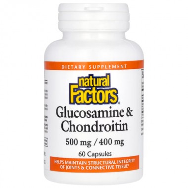 Препарат для суглобів та зв'зок Natural Factors Glucosamine & Chondroitin 60 Caps