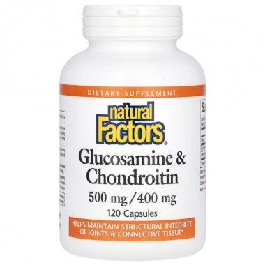 Препарат для суглобів та зв'зок Natural Factors Glucosamine & Chondroitin 120 Caps