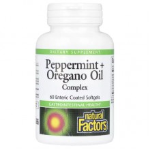 Масло Орегано Natural Factors Peppermint+Oregano Oil Complex 60 Softgels