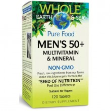 Вітамінно-мінеральний комплекс для чоловіків Natural Factors Whole Earth & Sea Men's 50+ 120 Tabs