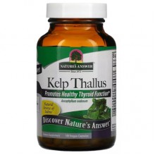 Мікроелемент Йод Nature's Answer Kelp Thallus 100 Veg Caps