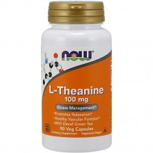 Теанін NOW Foods L-Theanine 100 mg 90 Veg Caps