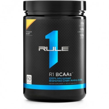 Амінокислота BCAA для спорту Rule One Proteins R1 BCAAs 426 g /60 servings/ Pineapple Blast