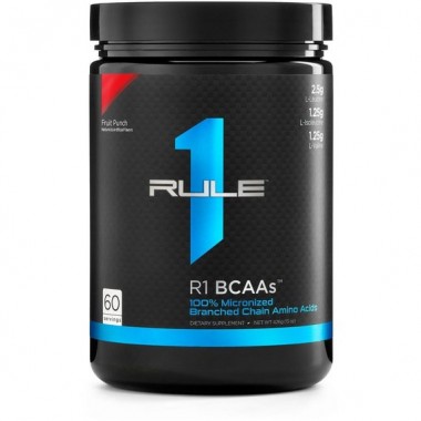 Амінокислота BCAA для спорту Rule One Proteins R1 BCAAs 444 g /60 servings/ Fruit Punch