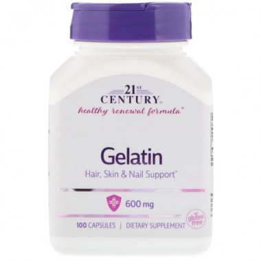 Желатин 21st Century Gelatin 600 mg 100 Caps