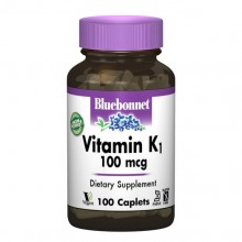 Вітамін K Bluebonnet Nutrition Vitamin К1 100 mcg 100 Caplets