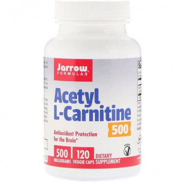 Комплекс Ацетил/Карнітін Jarrow Formulas Acetyl L-Carnitine 500 mg 120 Caps