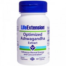 Ашваганда Life Extension Optimized Ashwagandha Extract 60 Veg Caps