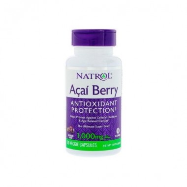 Асаї ягоди Natrol Acai Berry 1000 mg 75 Veg Caps