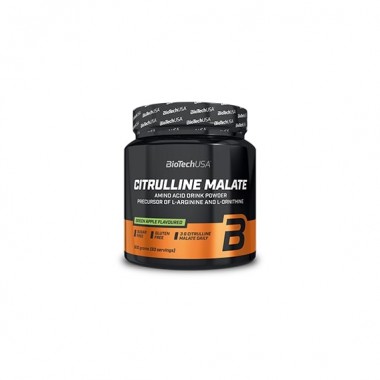 Цитрулін для спорту BioTechUSA Citrulline Malate Powder 300 g /90 servings/ Green Apple