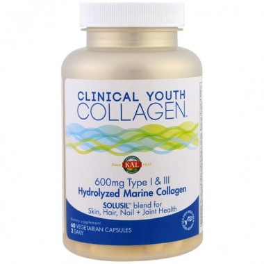 Колаген KAL Clinical Youth Collagen 60 Veg Caps CAL-40696