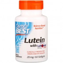 Лютеїн Doctor's Best Lutein with Lutemax 2020 20 mg 60 Softgels DRB-00369