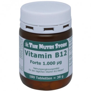 Вітамін Б12 The Nutri Store Vitamin В12 Forte 1000 mg 180 Tabs ФР-00000101